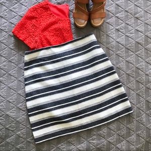 Loft Striped Skirt